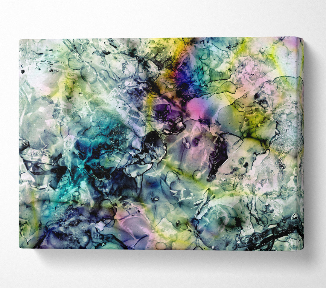  A Canvas Print of Teal Abstract Dreamscape Canvas Wall Art
