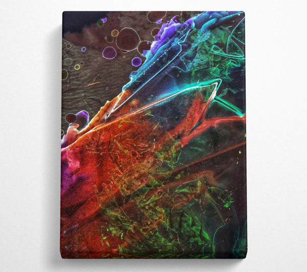  A Canvas Print of Crimson Abstract Swirl Canvas Print
