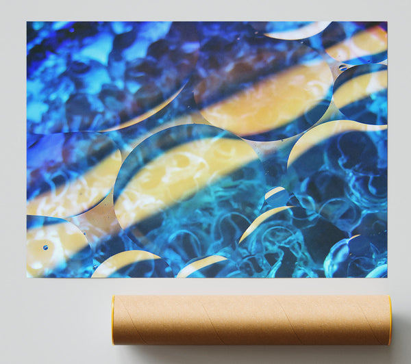 Azure Bubble Dreams Giclee Print