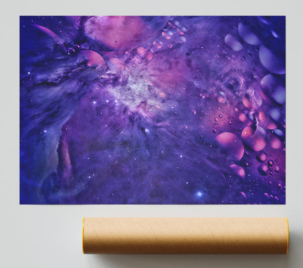 Purple Cosmic Dreams Poster