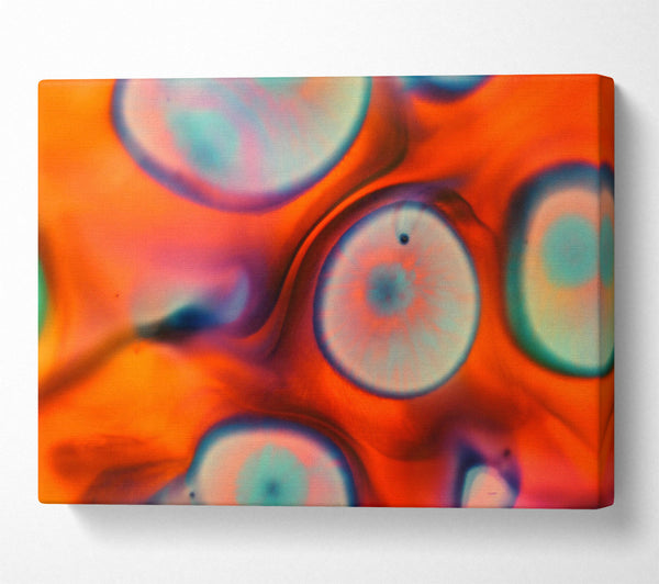  A Canvas Print of Orange Abstract Dreamscape Canvas Art