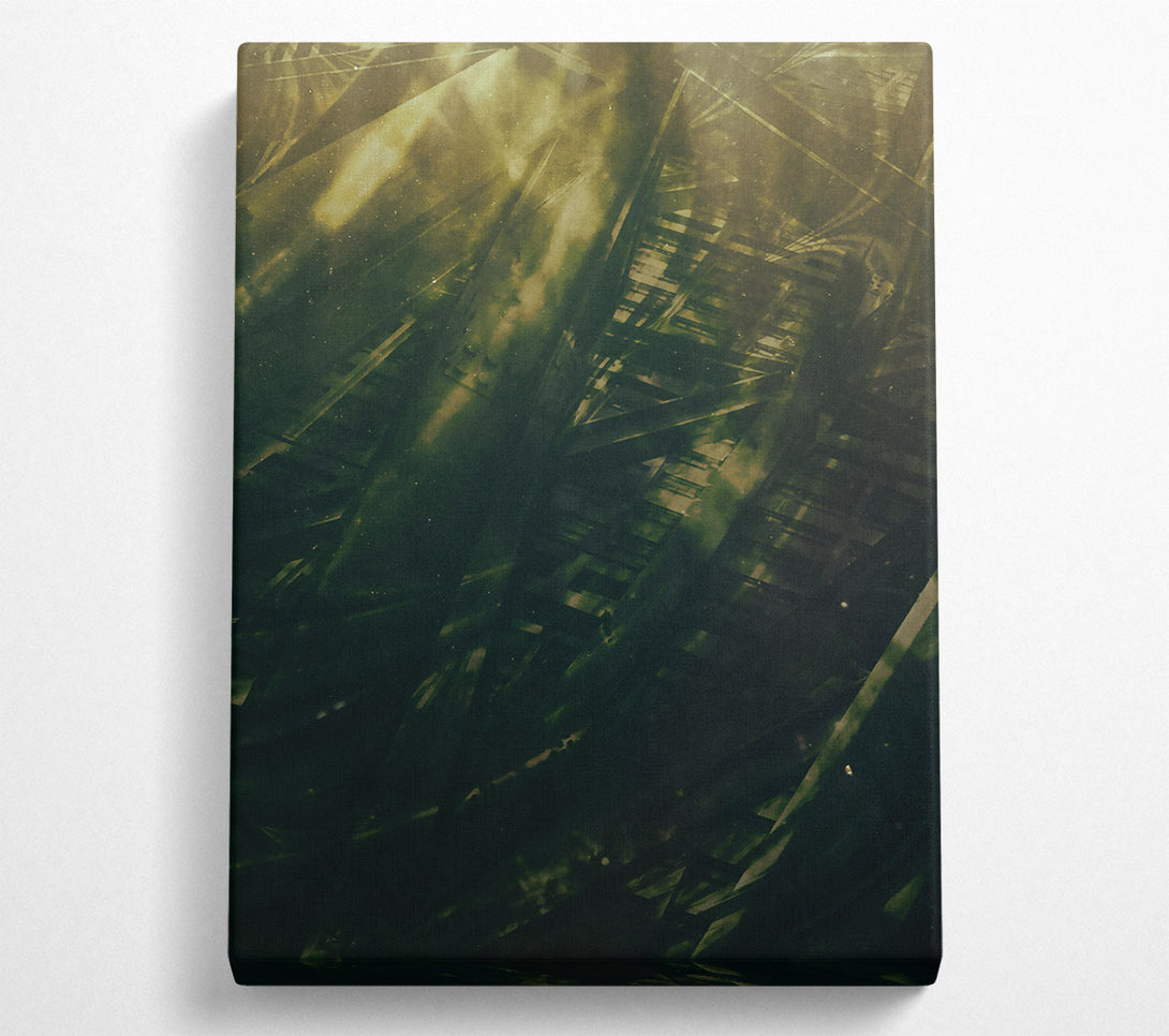  A Canvas Print of Emerald City Skyline Canvas Wall Art