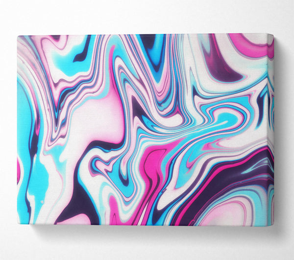  A Canvas Print of Azure Liquid Dreams Canvas Wall Art