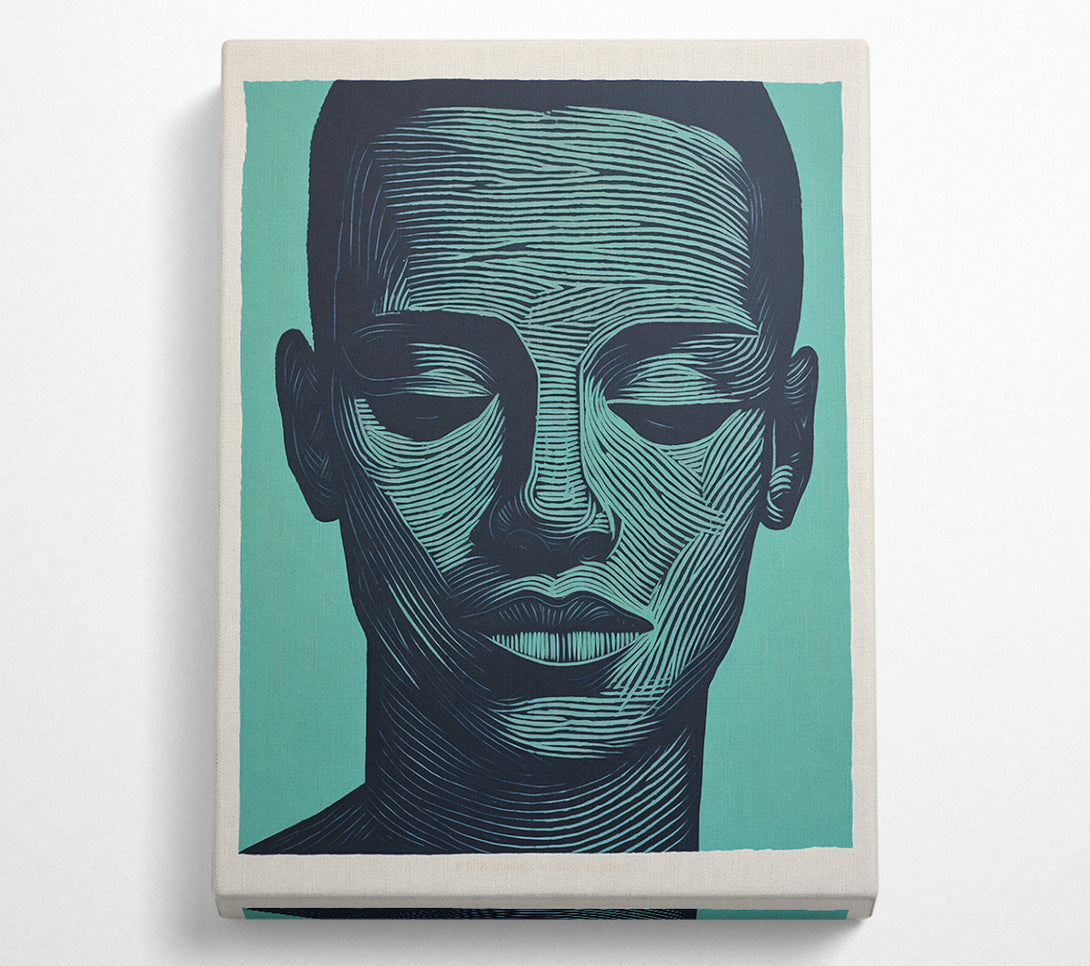  A Canvas Print of Lines Of A Man Canvas Wall Art