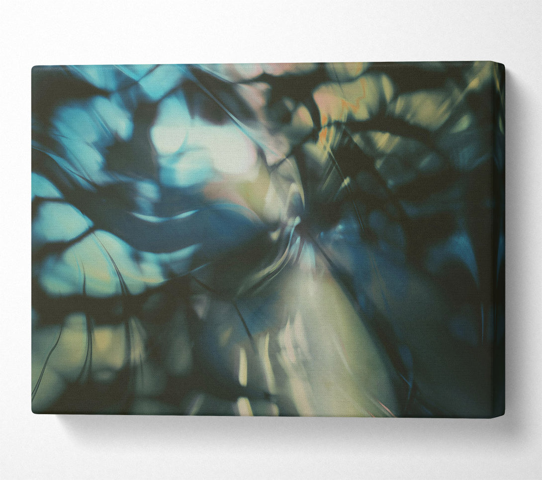  A Canvas Print of Teal Through The Trees Canvas Art