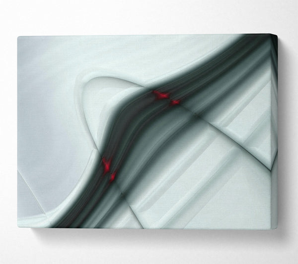  A Canvas Print of Silver Abstract Glance Canvas Print