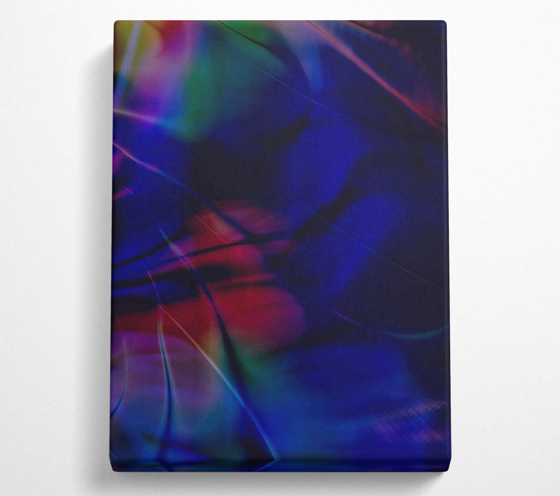  A Canvas Print of Midnight Blue Swirls. Canvas Wall Art