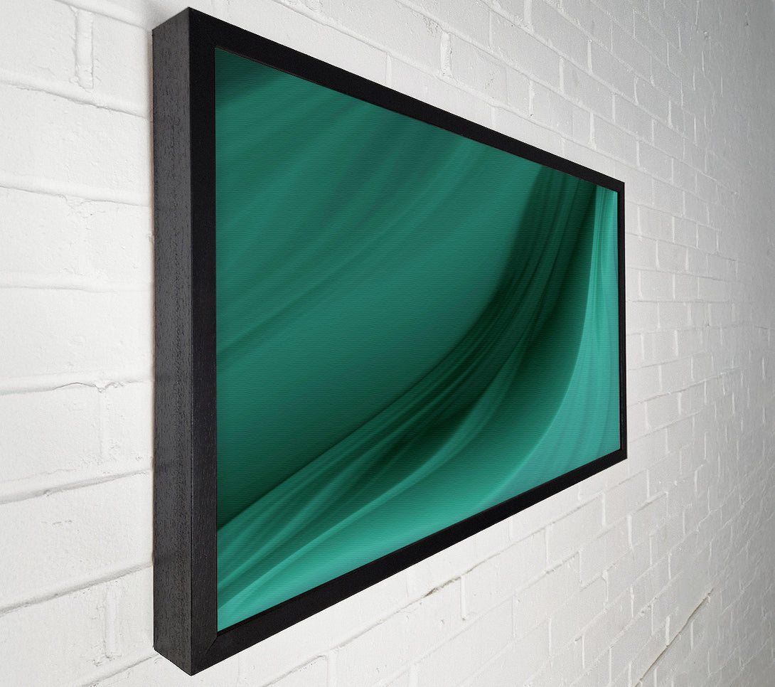 A Canvas Print of Emerald Flowing Lines Canvas Print