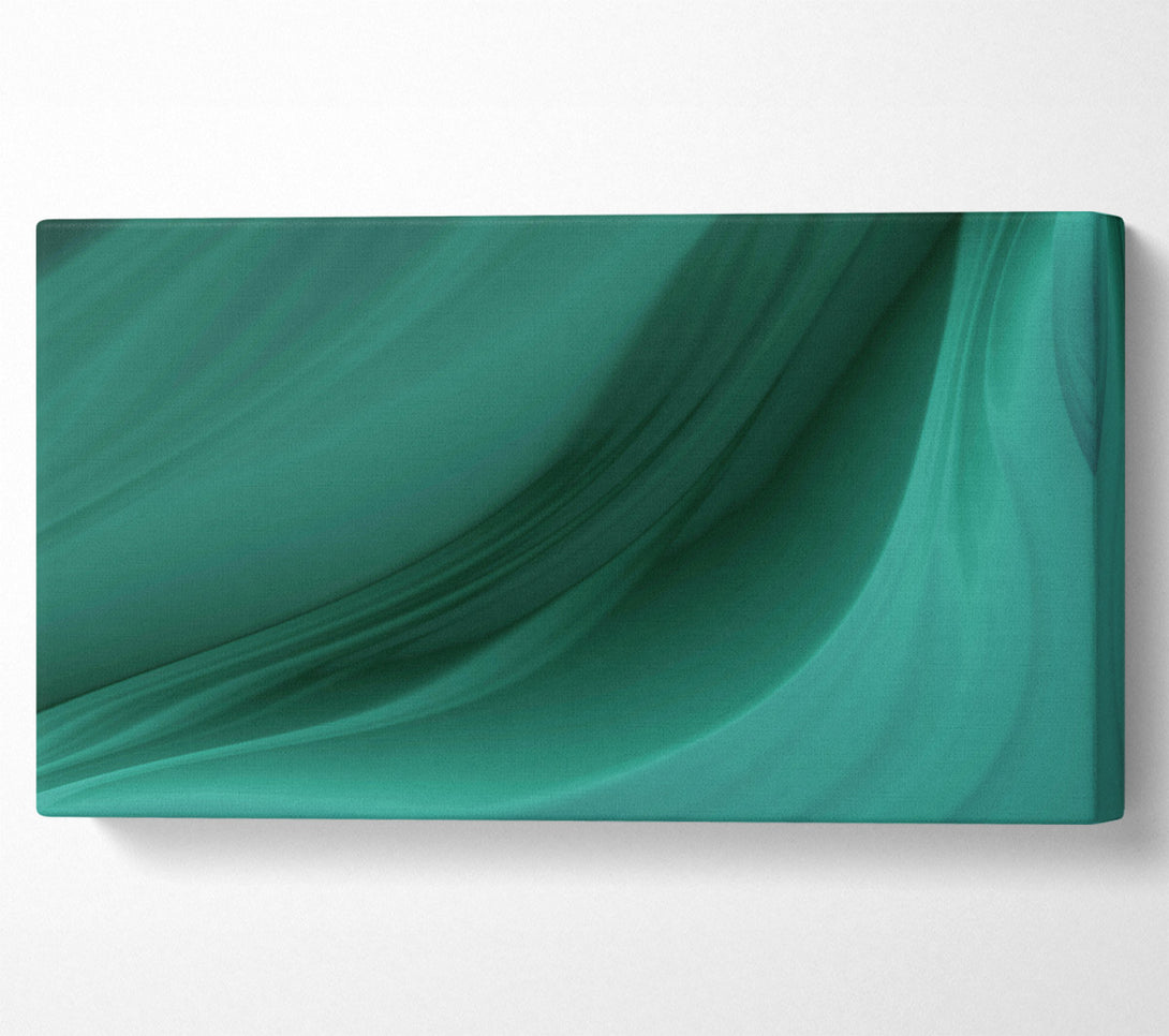  A Canvas Print of Emerald Flowing Lines Canvas Print