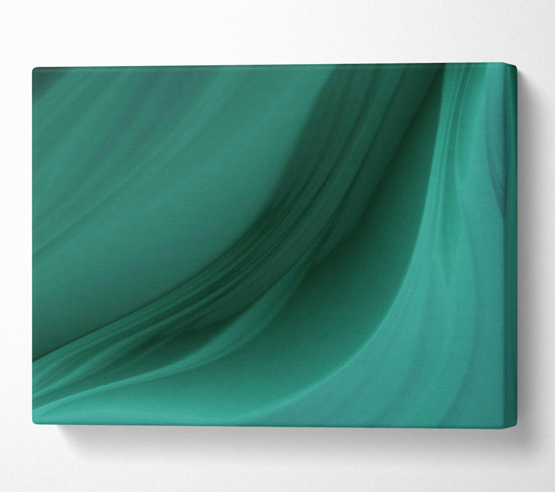  A Canvas Print of Emerald Flowing Lines Canvas Print