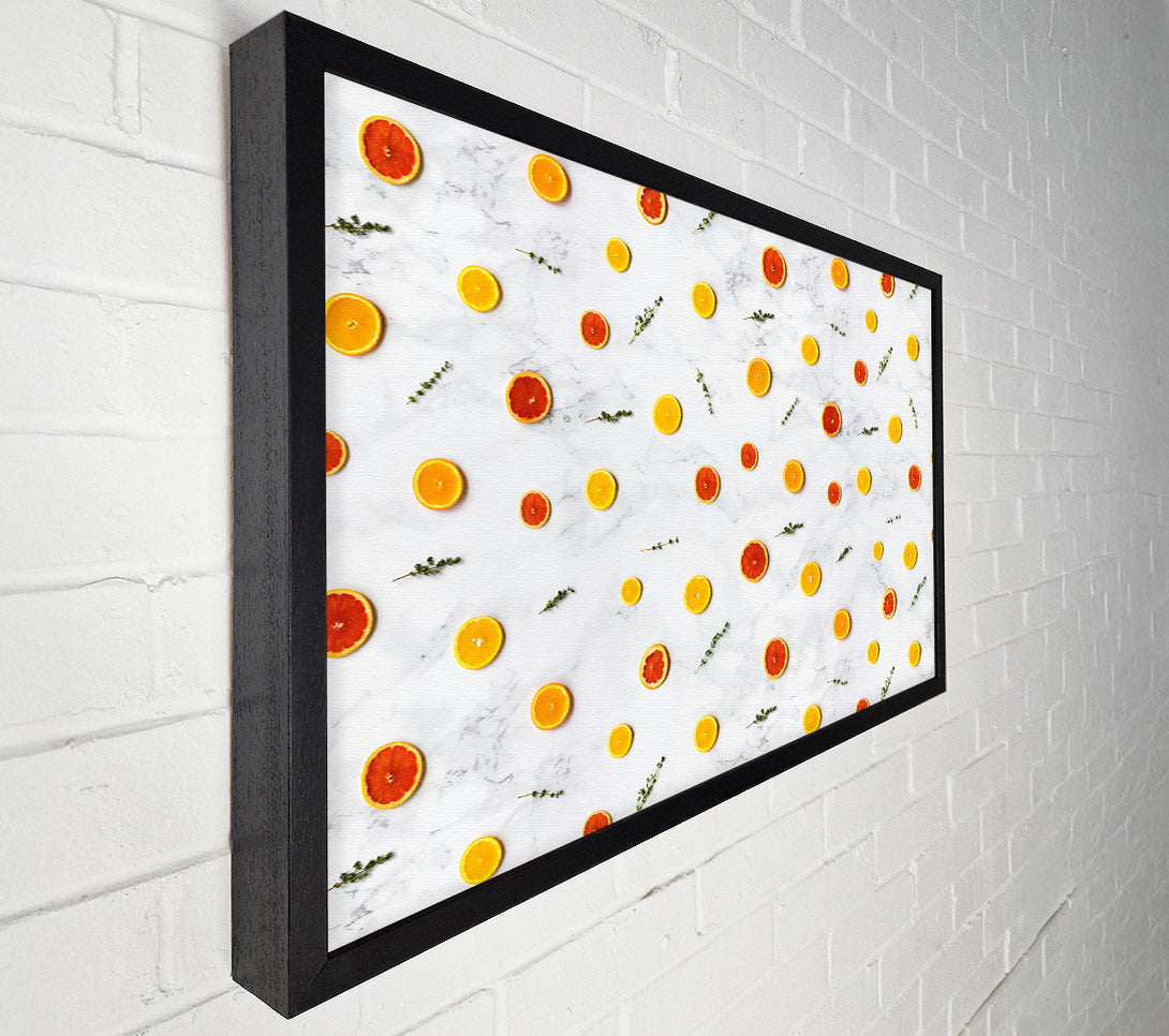  A Canvas Print of Orange Citrus Symphony Canvas Wall Art