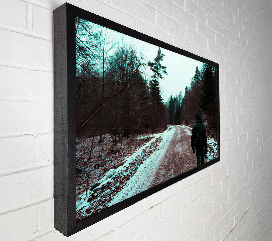  A Canvas Print of Teal Forest Path Canvas Print