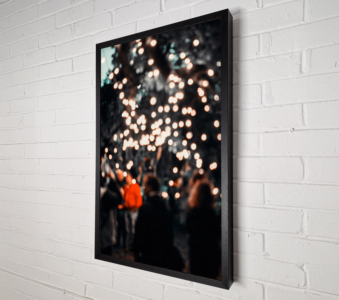  A Canvas Print of Orange Light Blur Canvas Art