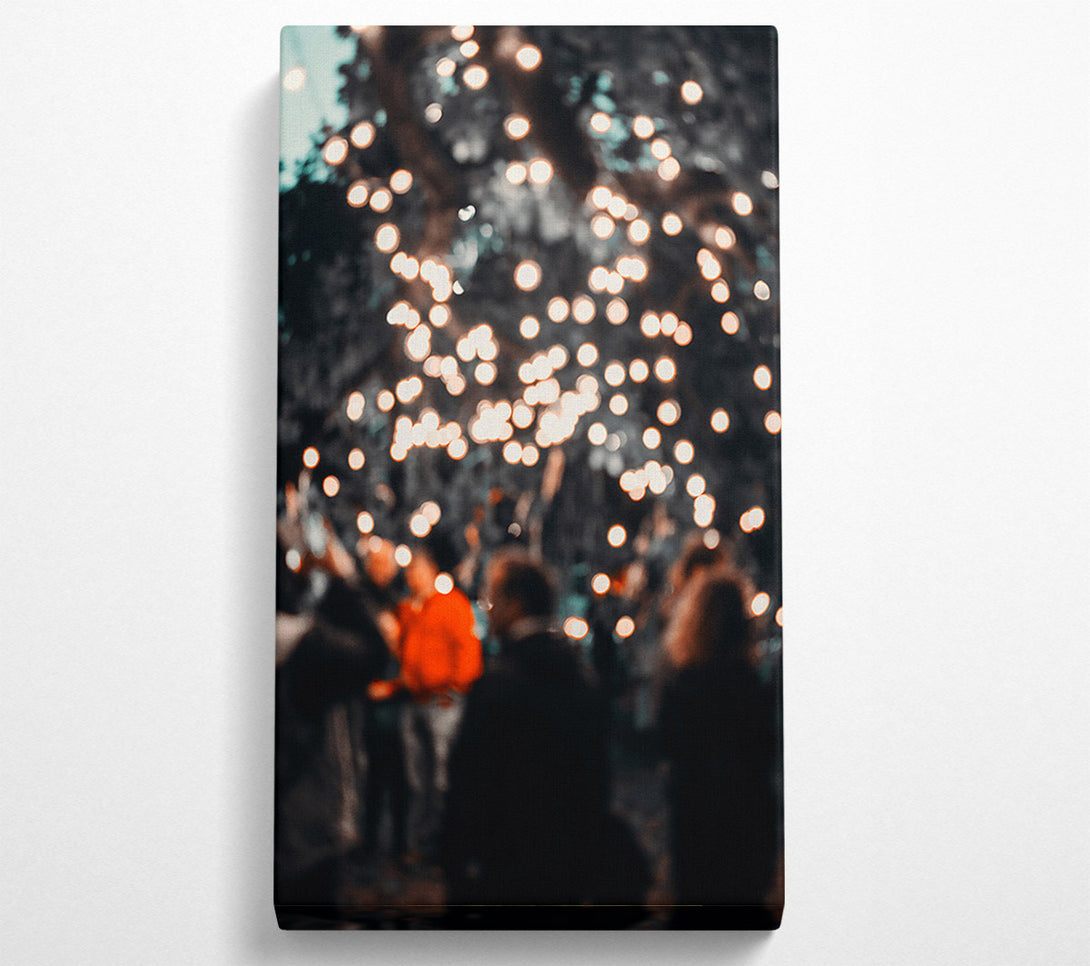  A Canvas Print of Orange Light Blur Canvas Art