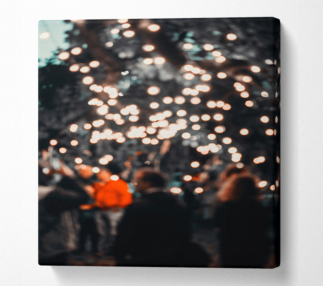  A Canvas Print of Orange Light Blur Canvas Art
