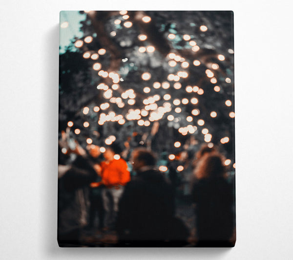  A Canvas Print of Orange Light Blur Canvas Art
