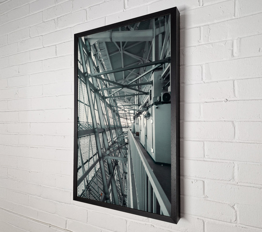  A Canvas Print of Steel Grey Structure Canvas Wall Art