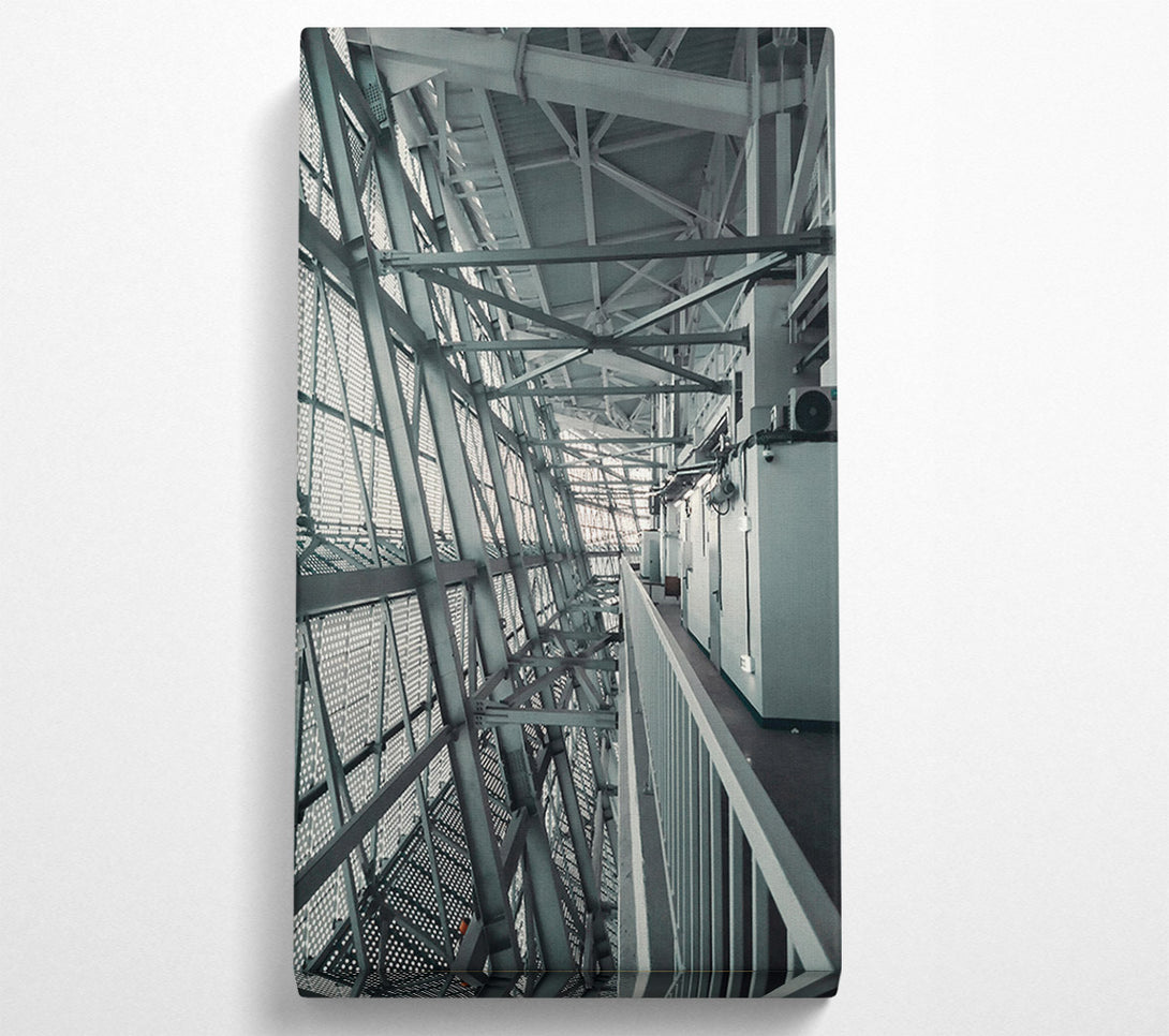  A Canvas Print of Steel Grey Structure Canvas Wall Art