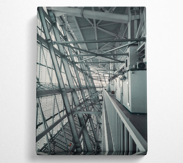  A Canvas Print of Steel Grey Structure Canvas Wall Art
