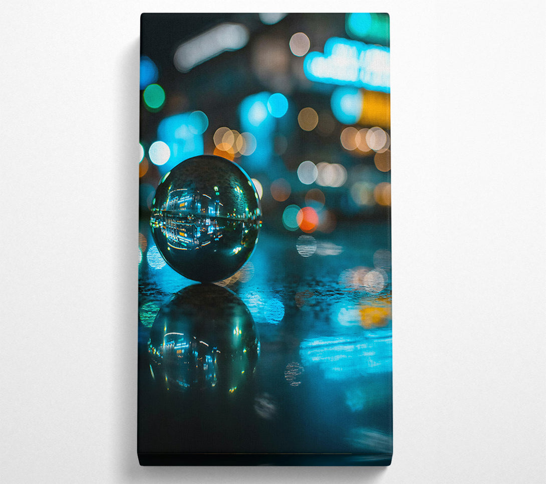  A Canvas Print of Blue City Lens Canvas Art
