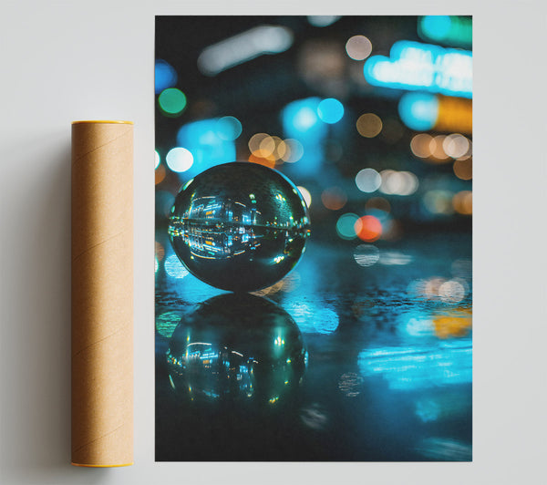 Blue City Lens Print