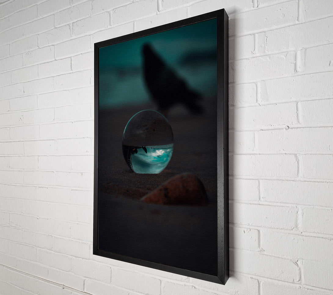  A Canvas Print of Teal Sky Reflection Canvas Art