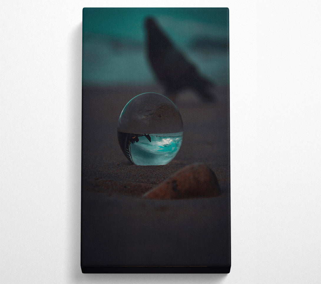  A Canvas Print of Teal Sky Reflection Canvas Art