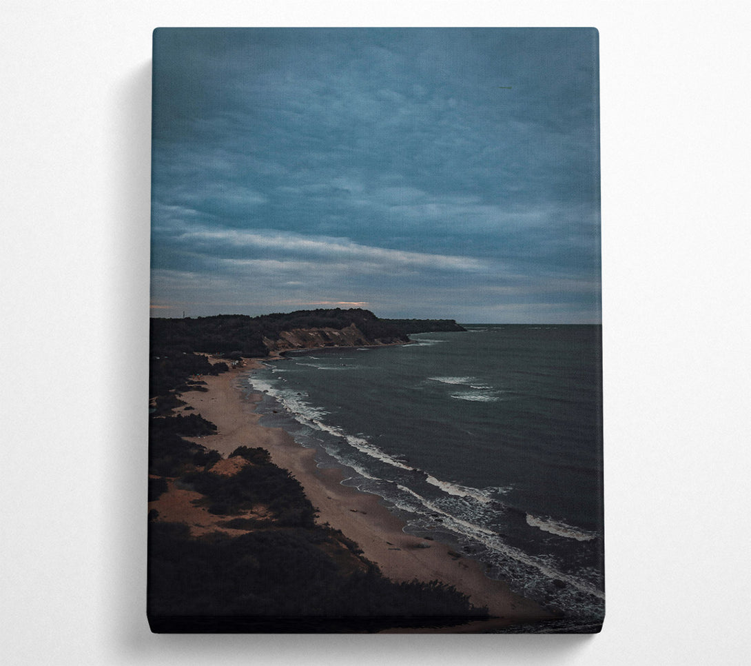  A Canvas Print of Blue Coastal Horizon Canvas Wall Art