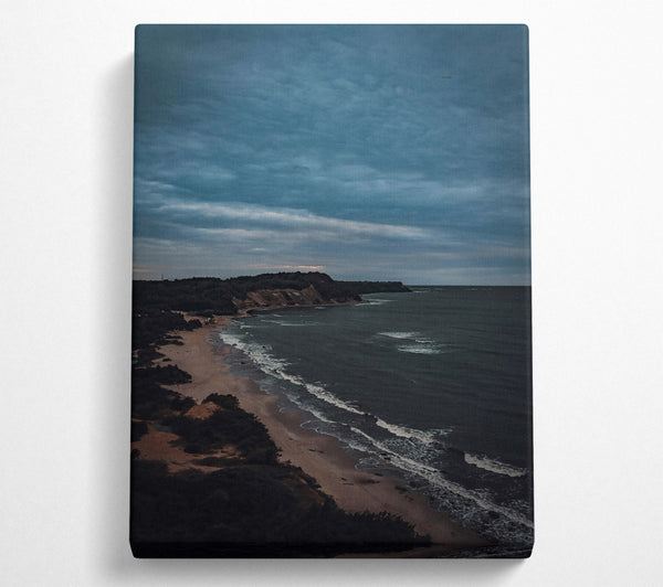  A Canvas Print of Blue Coastal Horizon Canvas Wall Art
