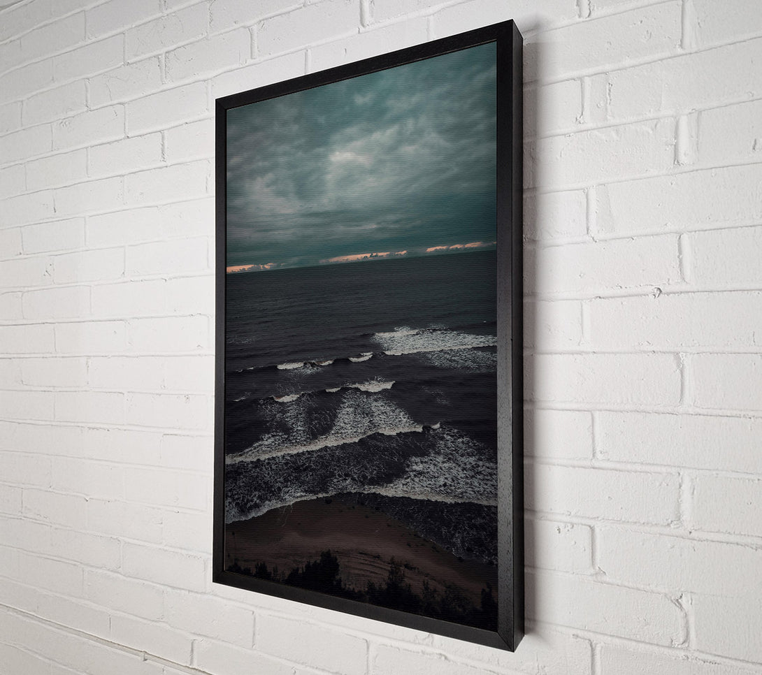  A Canvas Print of Dark Sea'S Fury Canvas Print