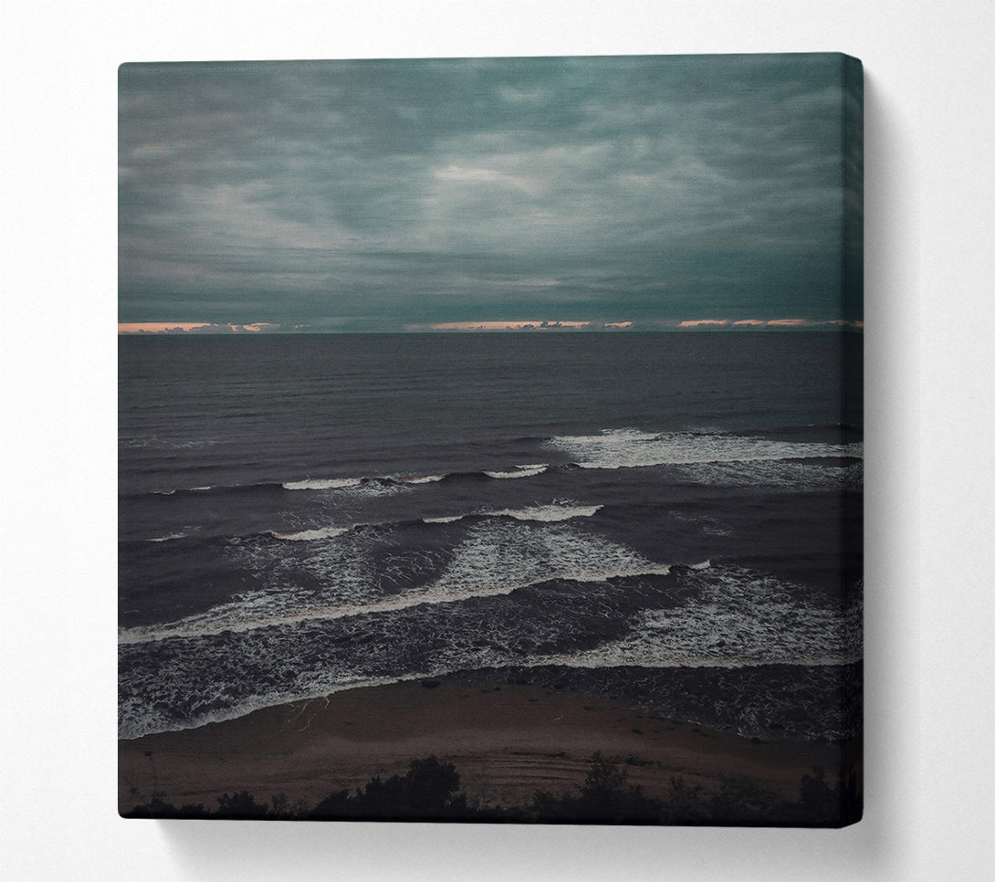 A Canvas Print of Dark Sea'S Fury Canvas Print