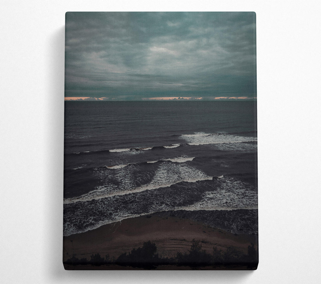  A Canvas Print of Dark Sea'S Fury Canvas Print
