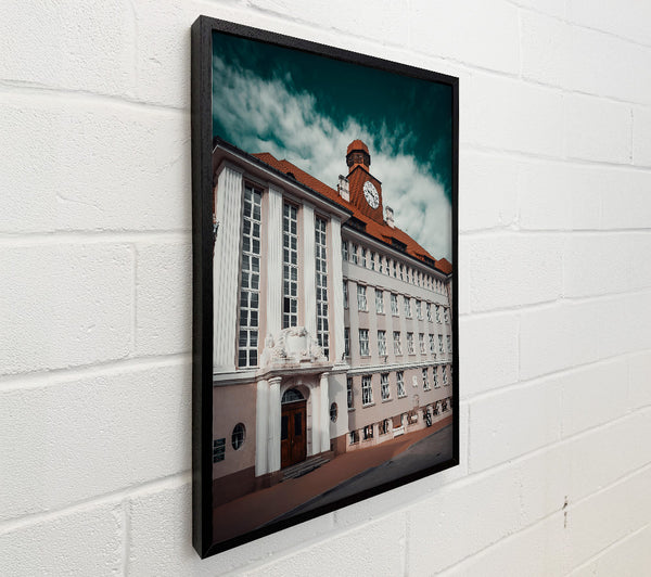 Teal Timepiece Building