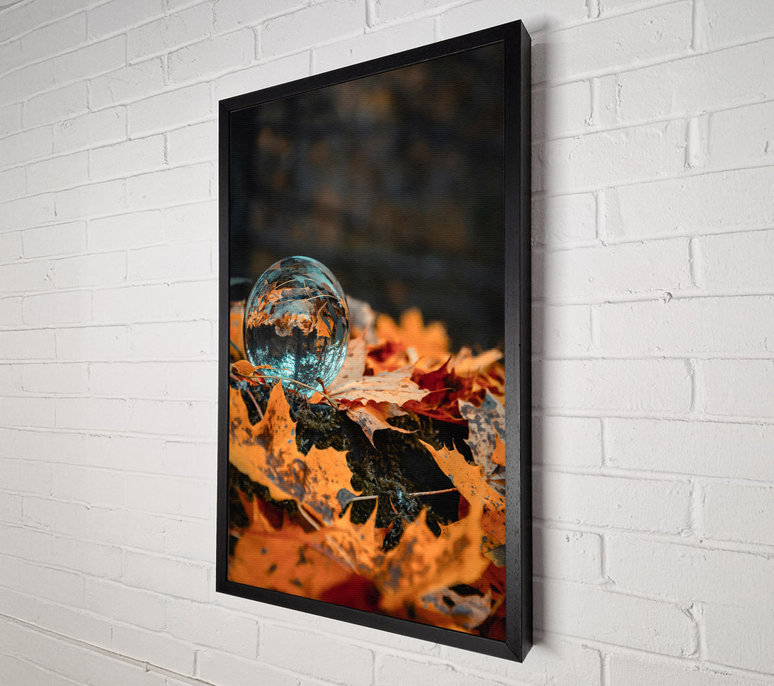  A Canvas Print of Autumn'S Blue Reflection Canvas Print
