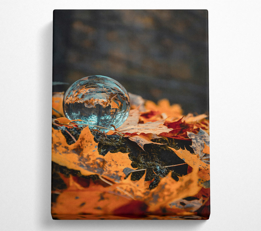  A Canvas Print of Autumn'S Blue Reflection Canvas Print