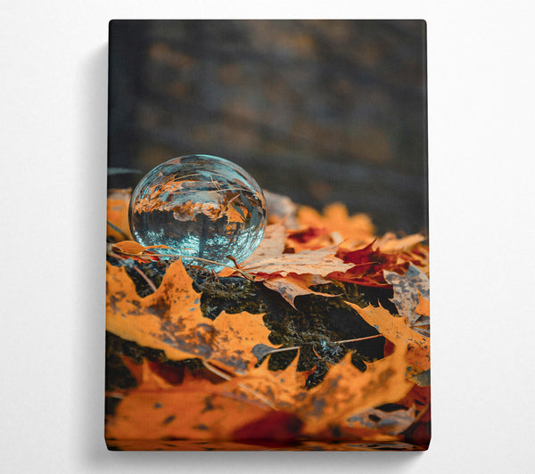  A Canvas Print of Autumn'S Blue Reflection Canvas Print
