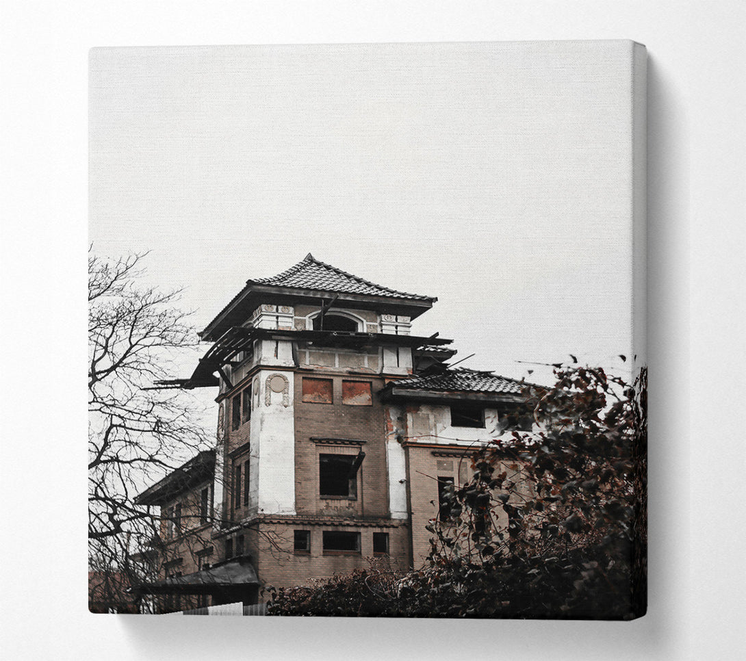  A Canvas Print of Brown Ruin'S Tower Canvas Art