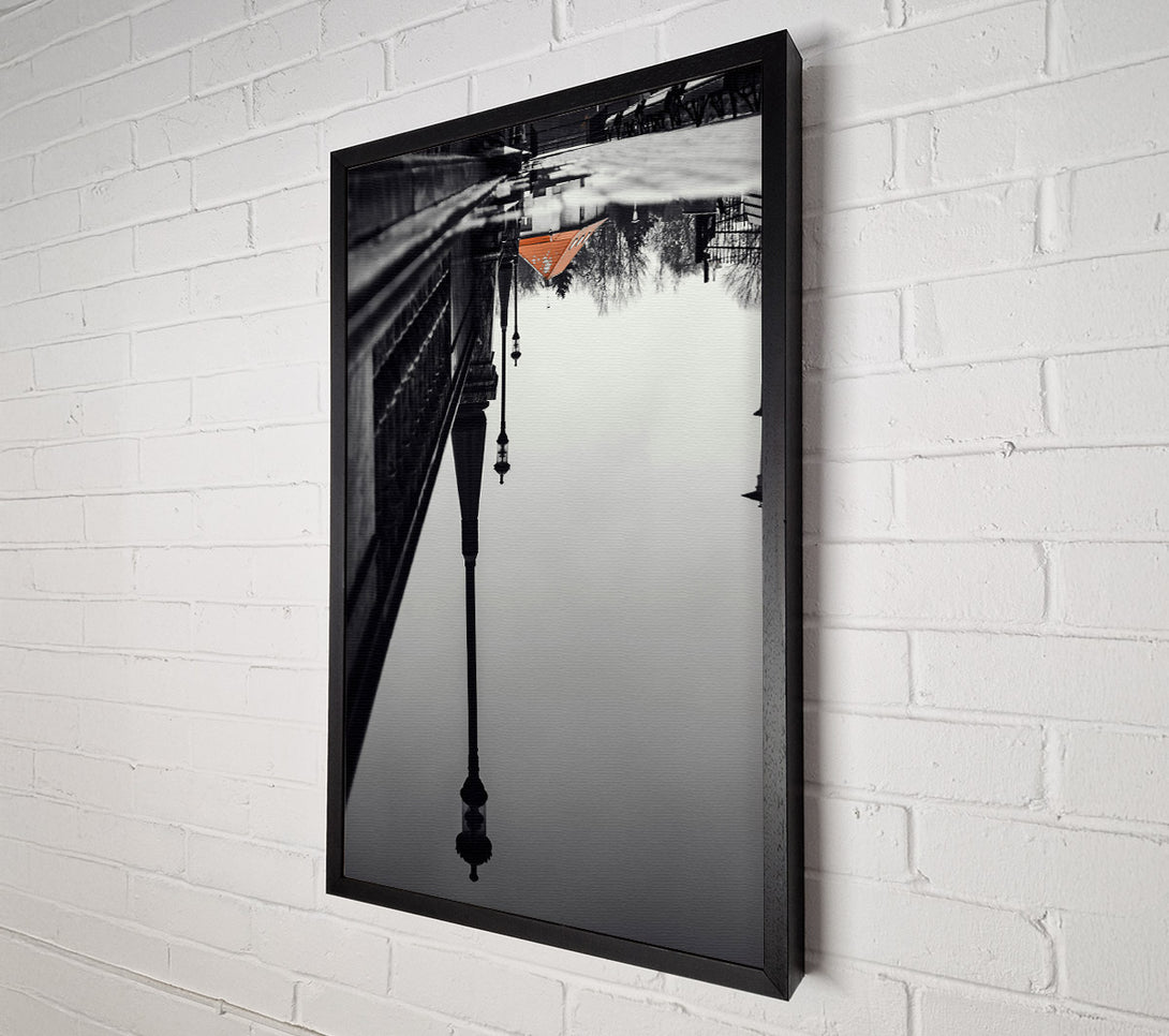  A Canvas Print of Orange Roof Reflections Canvas Print
