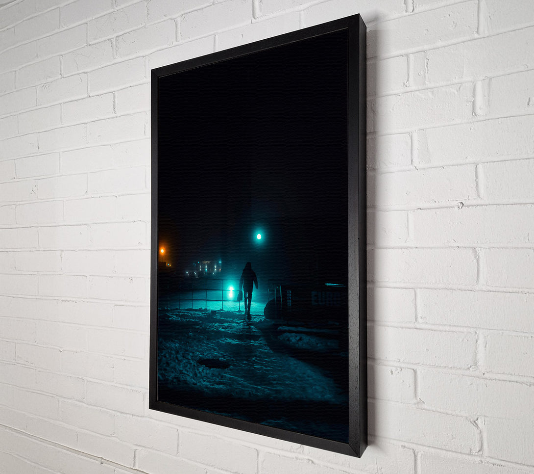  A Canvas Print of Teal City Escape Canvas Art