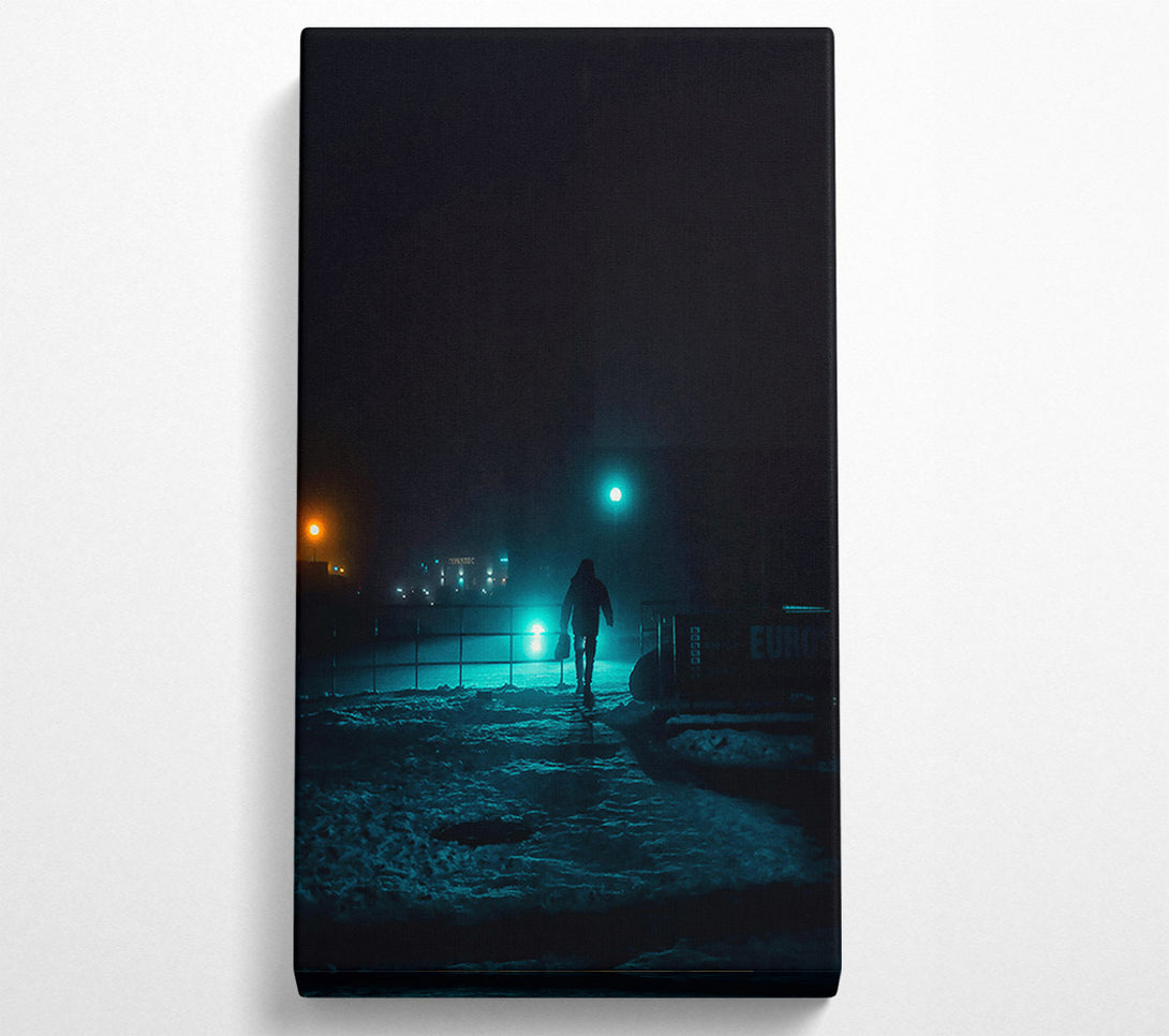  A Canvas Print of Teal City Escape Canvas Art