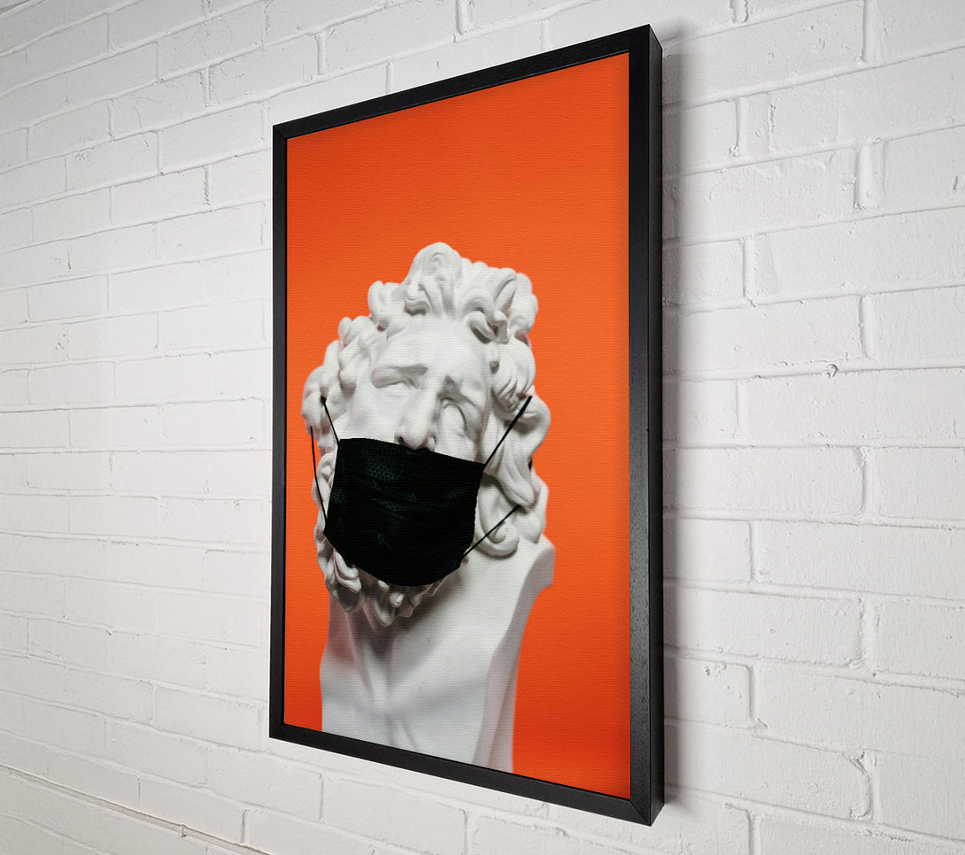  A Canvas Print of Orange Masked Muse Canvas Art