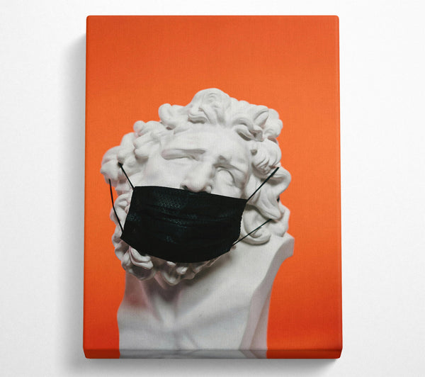  A Canvas Print of Orange Masked Muse Canvas Art