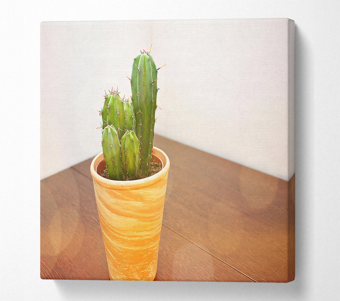 A Canvas Print of Terracotta Cactus Cluster Canvas Wall Art