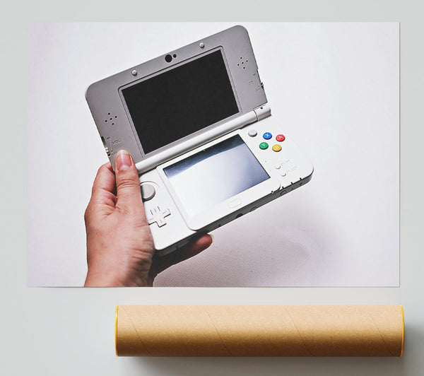 White Console Open Print