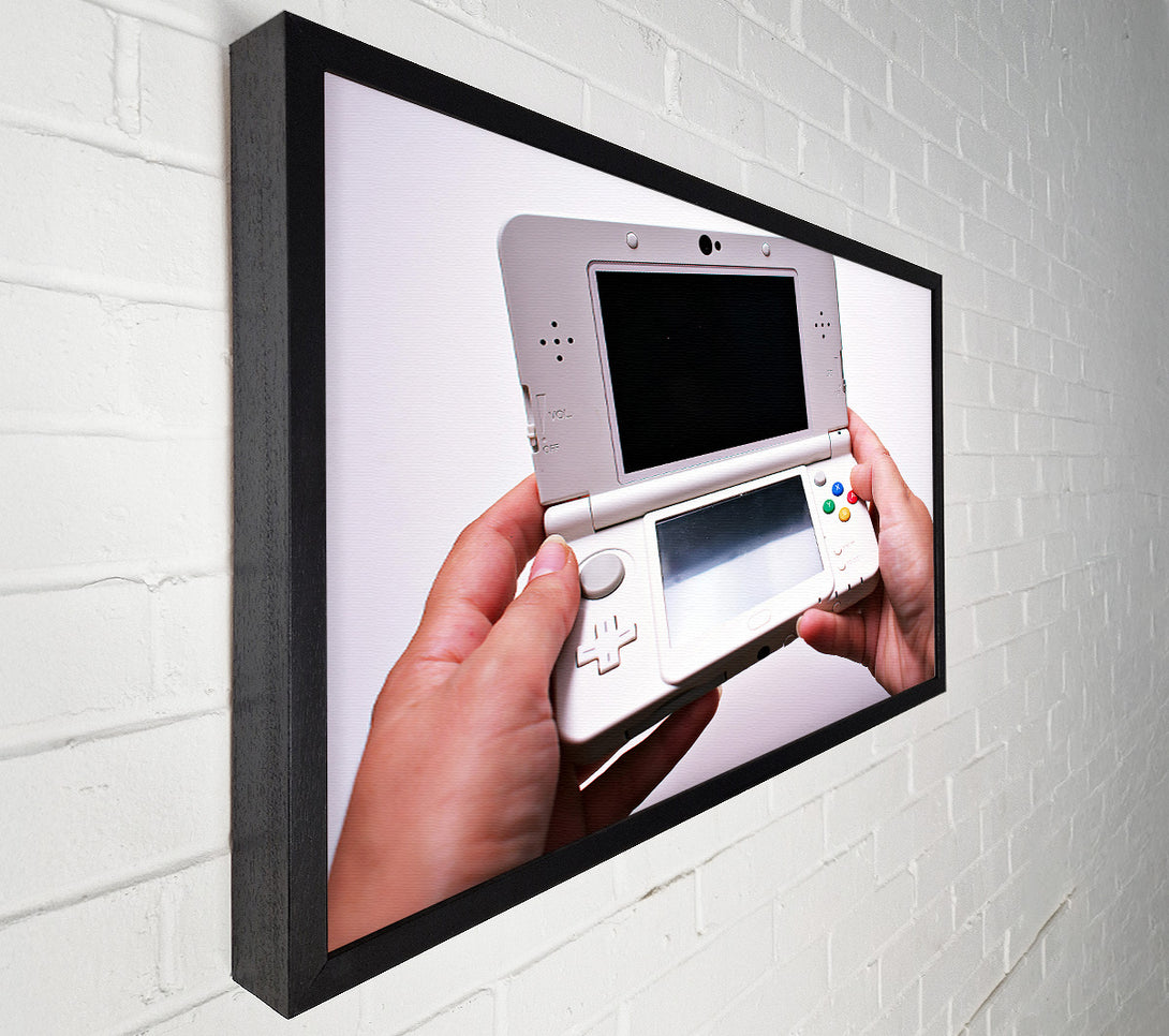  A Canvas Print of White Nintendo 3Ds Canvas Art