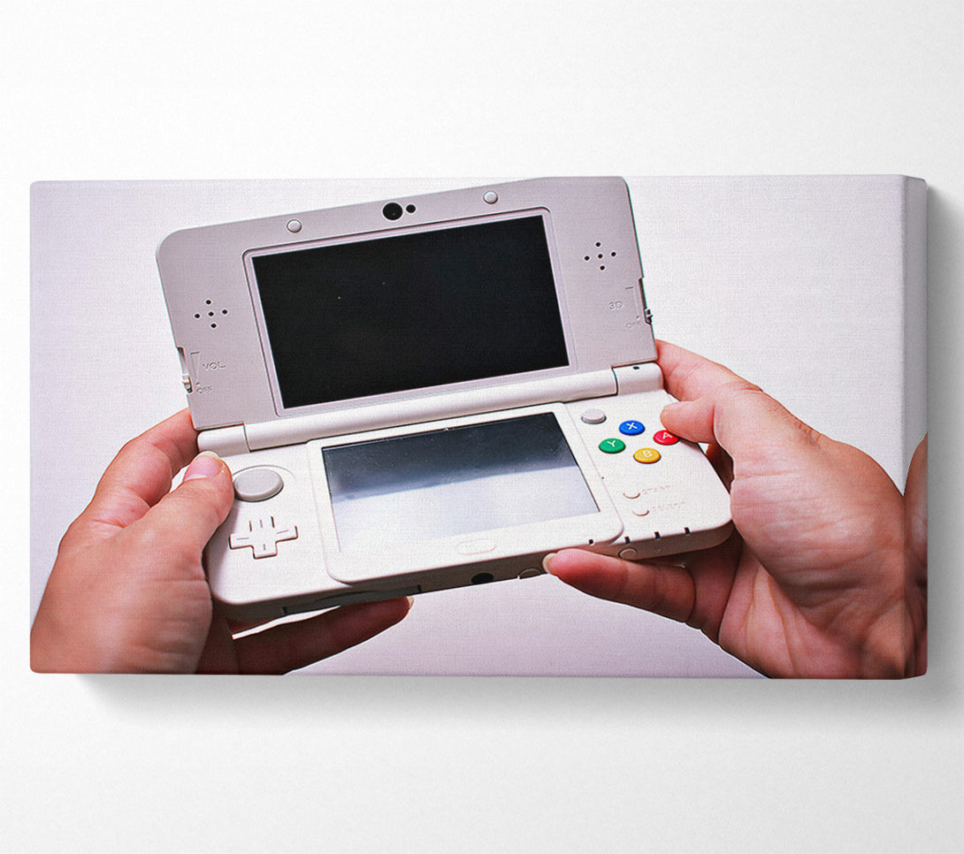  A Canvas Print of White Nintendo 3Ds Canvas Art