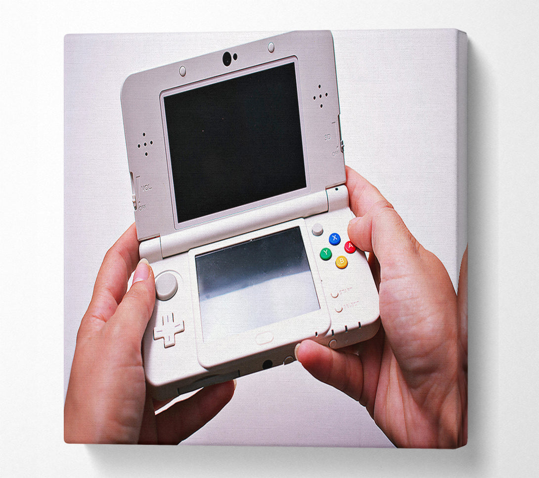  A Canvas Print of White Nintendo 3Ds Canvas Art