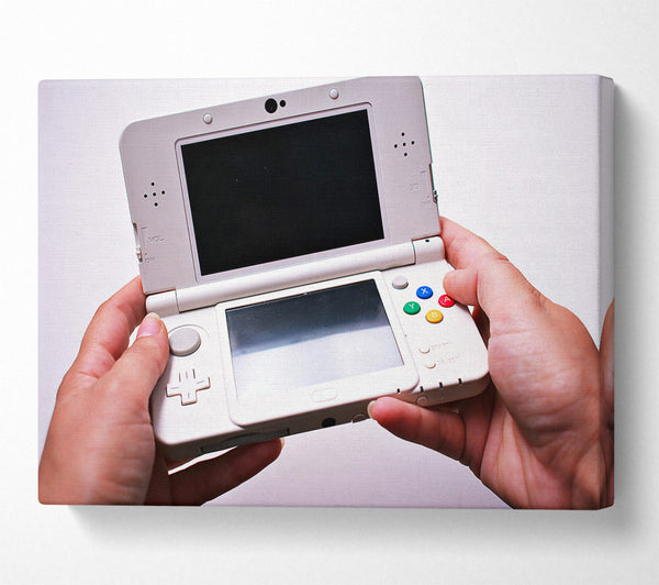  A Canvas Print of White Nintendo 3Ds Canvas Art