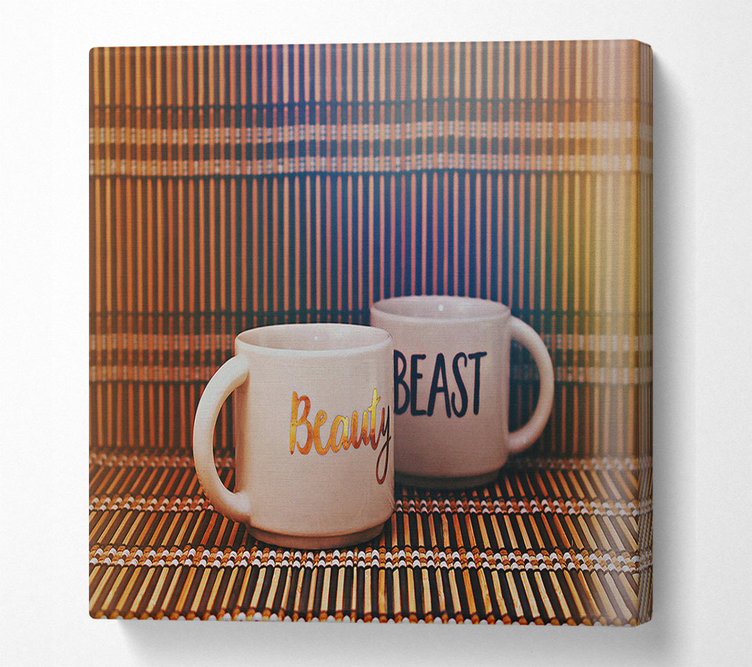  A Canvas Print of Golden Beauty And Beast Canvas Print