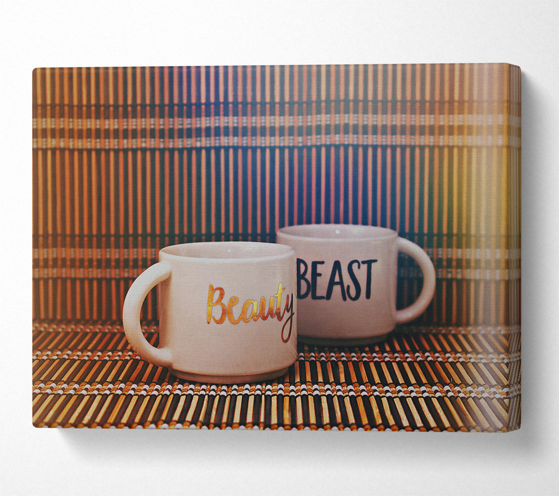  A Canvas Print of Golden Beauty And Beast Canvas Print